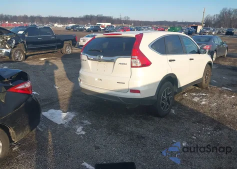 2016 Honda Cr-V Se from USA, damaged, VIN 5J6RM4H41GL127370